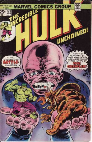 The Incredible Hulk 188 published by Marvel with cover art by Herb Trimpe