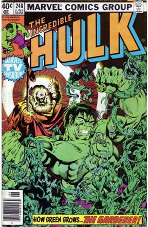 The Incredible Hulk 248 (Newsstand) published by Marvel with cover art by Michael Golden