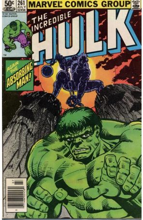 The Incredible Hulk 261 (Newsstand) published by Marvel with cover art by Frank Miller