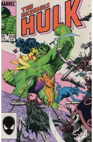 The Incredible Hulk 310 published by Marvel with cover art by Bret Blevins