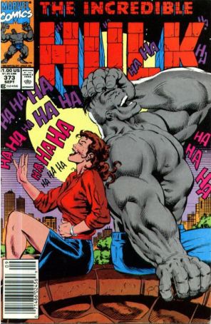 The Incredible Hulk 373 (Newsstand) published by Marvel with cover art by Dale Keown