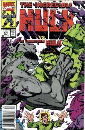 The Incredible Hulk 376 (Newsstand) published by Marvel with cover art by Dale Keown