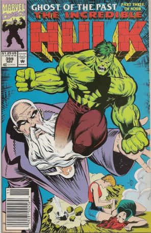 The Incredible Hulk 399 (Newsstand) published by Marvel with cover art by Jan Duursema