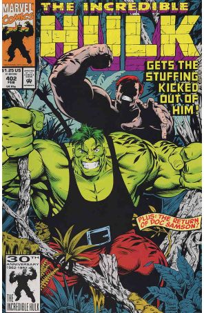 The Incredible Hulk 402 published by Marvel with cover art by Gary Frank