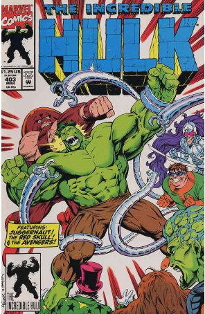 The Incredible Hulk 403 published by Marvel with cover art by Gary Frank