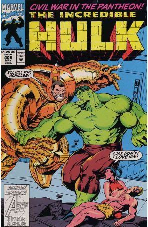 The Incredible Hulk 405 published by Marvel with cover art by Gary Frank