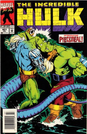 The Incredible Hulk 407 (Newsstand) published by Marvel with cover art by Gary Frank