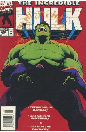The Incredible Hulk 408 (Newsstand) published by Marvel with cover art by Gary Frank