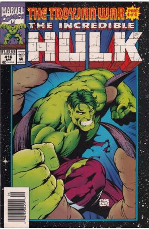 The Incredible Hulk 416 (Newsstand) published by Marvel with cover art by Gary Frank