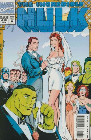 The Incredible Hulk 418 published by Marvel with cover art by Gary Frank
