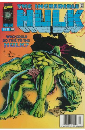 The Incredible Hulk 448 (Newsstand) published by Marvel with cover art by Mike Deodato Jr.