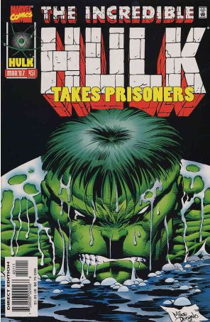 The Incredible Hulk 451 published by Marvel with cover art by Mike Deodato Jr.