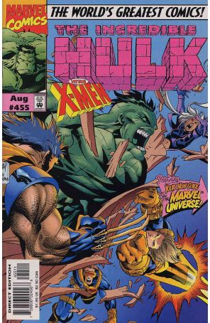 The Incredible Hulk 455 published by Marvel with cover art by Adam Kubert