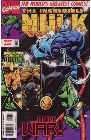 The Incredible Hulk 456 published by Marvel with cover art by Adam Kubert