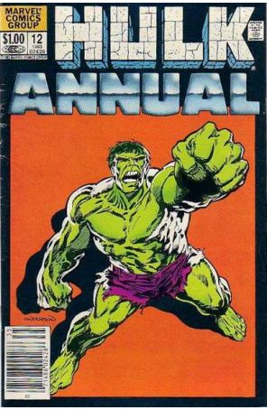 The Incredible Hulk Annual 12 (Newsstand) published by Marvel with cover art by Brent Anderson