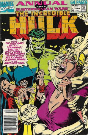 The Incredible Hulk Annual 17 (Newsstand) published by Marvel with cover art by Ron Wagner