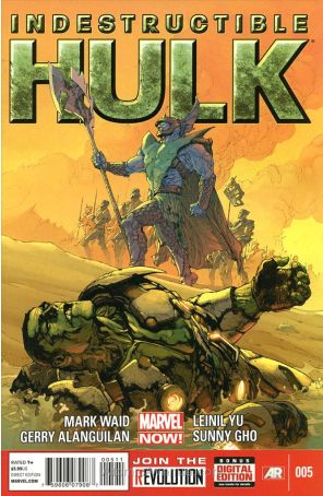 Indestructible Hulk 5 published by Marvel with cover art by Leinil Francis Yu