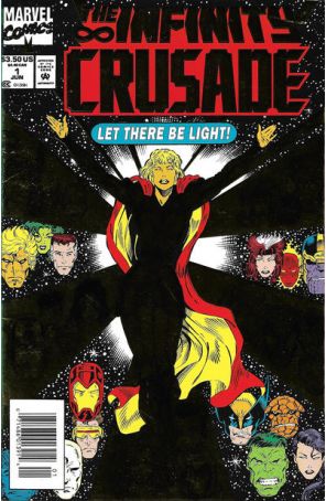 The Infinity Crusade 1 (Newsstand) published by Marvel with cover art by Ron Lim