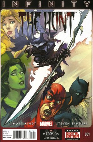 Infinity: The Hunt 1 published by Marvel with cover art by Slava Pasarin