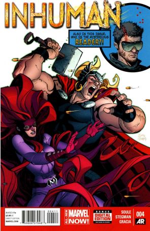 Inhuman 4 published by Marvel with cover art by Ryan Stegman
