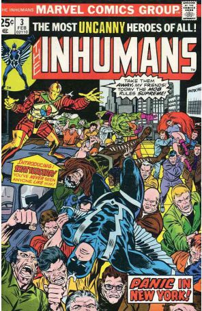 The Inhumans 3 (with Marvel Value Stamp) published by Marvel with cover art by Rich Buckler