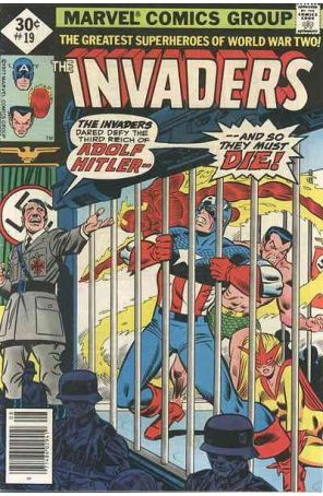 Invaders 19B published by Marvel with cover art by Gil Kane and John Romita