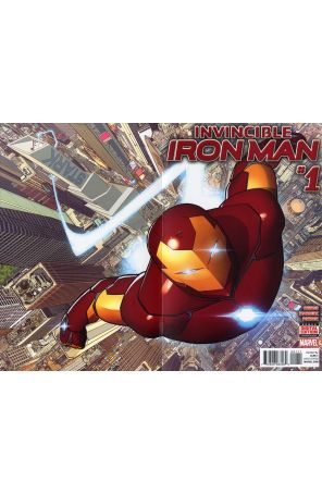 Invincible Iron Man (2nd Series) 1 published by Marvel with cover art by David Marquez and Justin Ponsor