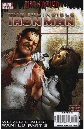 Invincible Iron Man 15 published by Marvel with cover art by Salvador Larroca