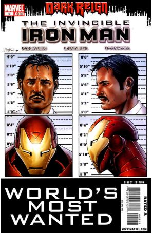 Invincible Iron Man 9 published by Marvel with cover art by Salvador Larroca
