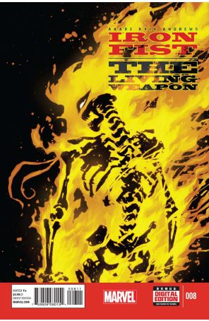 Iron Fist: The Living Weapon 8 published by Marvel with cover art by Kaare Andrews