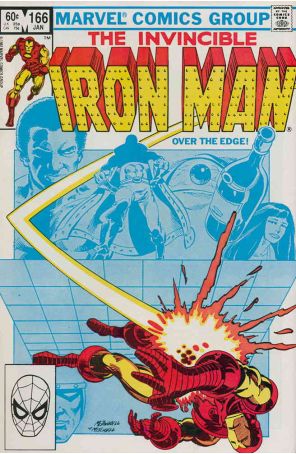 Iron Man (1st Series) 166 published by Marvel with cover art by Luke McDonnell