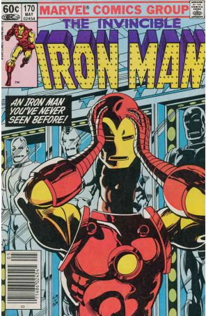 Iron Man (1st Series) 170 published by Marvel with cover art by Luke McDonnell