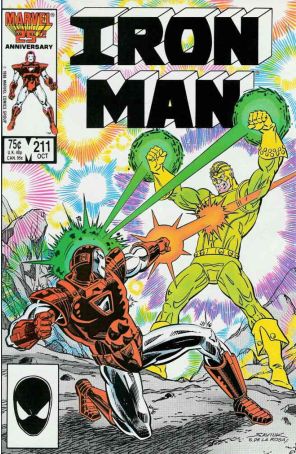 Iron Man (1st Series) 211 published by Marvel with cover art by Alex Saviuk