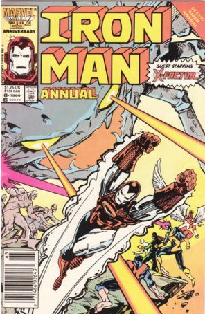 Iron Man (1st Series) Annual 8 (Newsstand) published by Marvel with cover art by Walt Simonson
