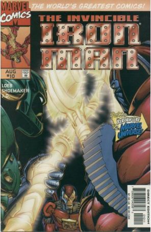 Iron Man (2nd Series) 10 published by Marvel with cover art by Terry Shoemaker