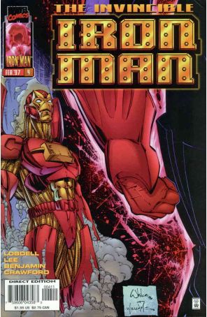 Iron Man (2nd Series) 4 published by Marvel with cover art by Whilce Portacio