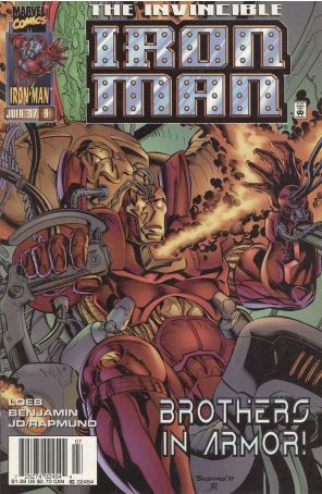 Iron Man (2nd Series) 9 (Newsstand) published by Marvel with cover art by Terry Shoemaker
