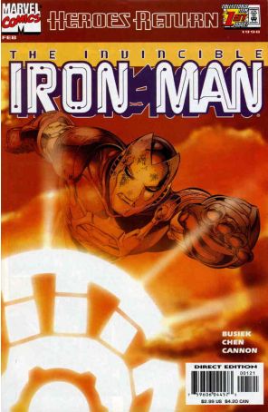 Iron Man (3rd Series) 1A published by Marvel with cover art by Sean Chen
