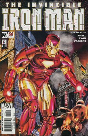 Iron Man (3rd Series) 50 published by Marvel with cover art by Greg Horn
