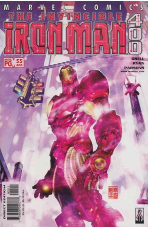 Iron Man (3rd Series) 55 published by Marvel with cover art by Kia Asamiya
