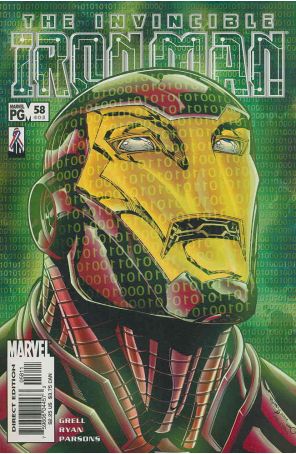 Iron Man (3rd Series) 58 published by Marvel with cover art by Michael Ryan