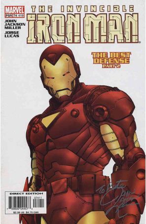 Iron Man (3rd Series) 74 published by Marvel with cover art by Jorge Lucas