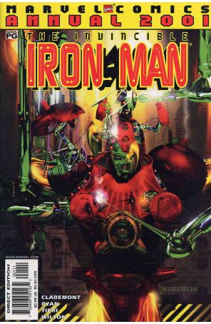 Iron Man (3rd Series) Annual 2001 published by Marvel with cover art by Brian Haberlin