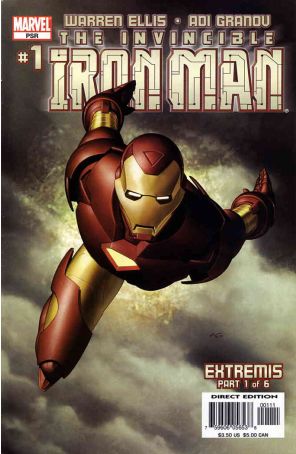 Iron Man (4th Series) 1 published by Marvel with cover art by Adi Granov