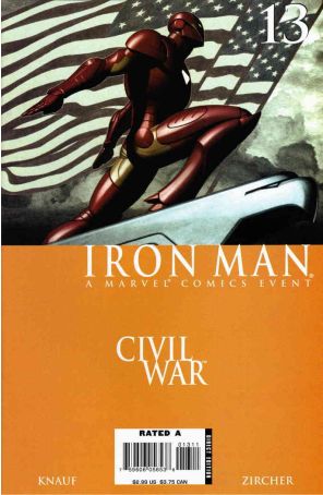 Iron Man (4th Series) 13 published by Marvel with cover art by Adi Granov