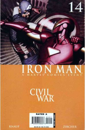 Iron Man (4th Series) 14 published by Marvel with cover art by Adi Granov