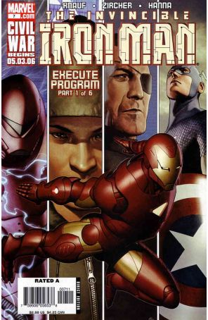 Iron Man (4th Series) 7 published by Marvel with cover art by Adi Granov