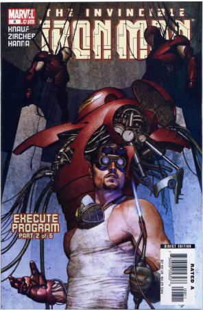 Iron Man (4th Series) 8 published by Marvel with cover art by Adi Granov