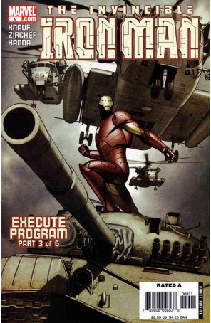 Iron Man (4th Series) 9 published by Marvel with cover art by Adi Granov