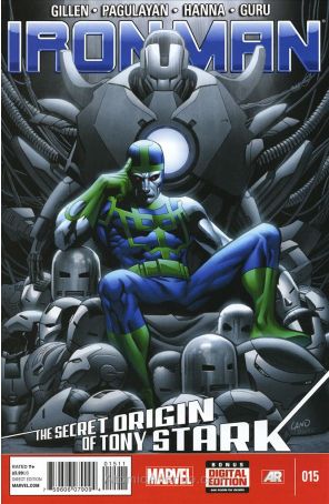 Iron Man (5th Series) 15 published by Marvel with cover art by Greg Land